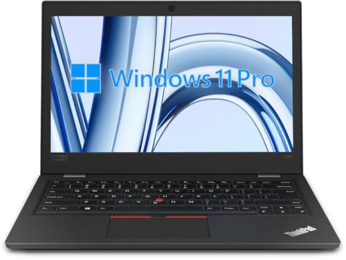 Lenovo ThinkPad L390 Business Laptop 13.3 HD, Intel Core i3-8145U, 16GB RAM, 512GB SSD, Tastiera Giapponese QWERTY, Windows 11 Pro (Ricondizionato)