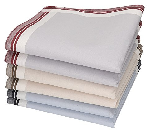 Betz Herren Stoff Taschentücher Set Leo 2 Dessin 1 100% Baumwolle Größe 40x40 cm