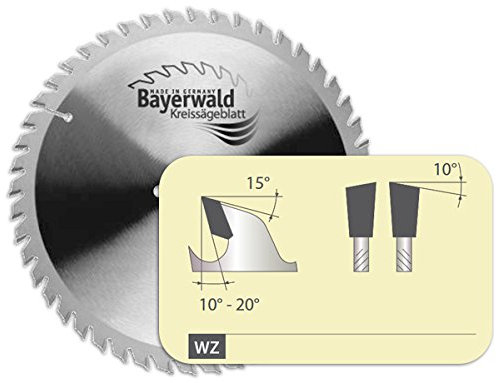 Bayerwald - HM Handkreissägeblatt für Holz - Ø 190 mm x 2,4 mm FF | Wechselzahn (48 Zähne/sehr fein) | Nebenlöcher: CS 50
