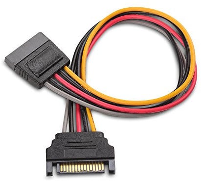 Cable Matters 3 Paquetes Cable Extensión SATA 3 con 15 Pin - 20 cm