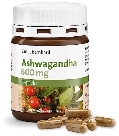 Ashwagandha 600mg | 60 Cápsulas del extracto de raíz de ashwagandha orgánica | Para el Bienestar, la Vitalidad y el Equilibrio | 2 Meses | Withania somnifera | Solo una Cápsula al día