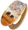 banjado Design WC Sitz Bambus 45x37,5cm / Toilettendeckel Holz/hochwertiger Toilettensitz/Bambus-Toilettendeckel für alle gängigen Toiletten - Elefanten