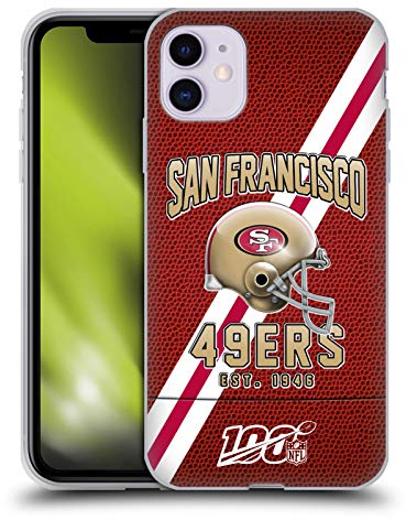 Head Case Designs Offizielle NFL Football Streifen San Francisco 49ers Logo Art Gel Handyhülle Hülle [Militärischer Schutzgrad] Kompatibel mit Apple iPhone 11