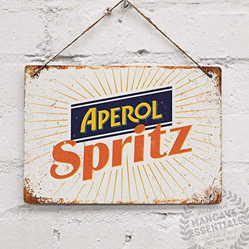 DoGT Aperol Spritz Vintage Cocktail Prosecco Blechschild