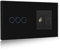 BSEED Touch Lichtschalter mit Steckdose 3 Fach 1 Weg mit Cat5 RJ45 Steckdose TV Antenne Koaxial und Ethernet Wandsteckdose Glas Platte Steckdose mit Lichtschalter Schwarz