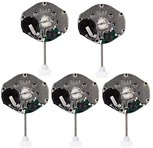Qiterr 5pcs Uhrwerk, SL68 Quarzuhrwerk Zubehör Reparatur Ersatzteile