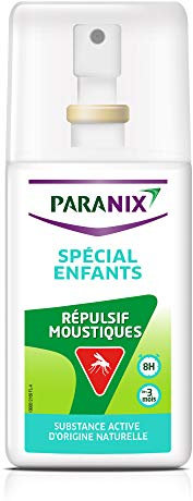Paranix Répulsif Moustiques Spécial Enfants – Dès 3 Mois – Protection 8 H – Spray 90 ml