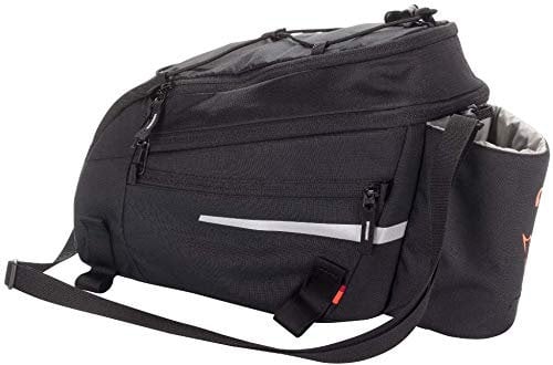 VAUDE Silkroad L mit Snap-It Halterung Gepäckträgertasche 9+2l (Black SE)