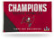 Rico Industries NFL Tampa Bay Buccaneers Super Bowl LV Champions Banner Flagge mit Ösen, 91 x 152 cm