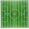 FBARTL Bauplatte mit 2-Blöcken, 25,4 x 12,7 cm, kompatibel mit den meisten Produktbasen, Fußballfeldform, grün