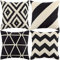 ARNTY Kissenbezug 45x45cm, Kissenhülle Boho Kissenbezüge 4er Set Dekorativ Kissenbezug für Sofa Büro Auto Schlafzimmer Zuhause Dekor (Geometrie-Leinen)