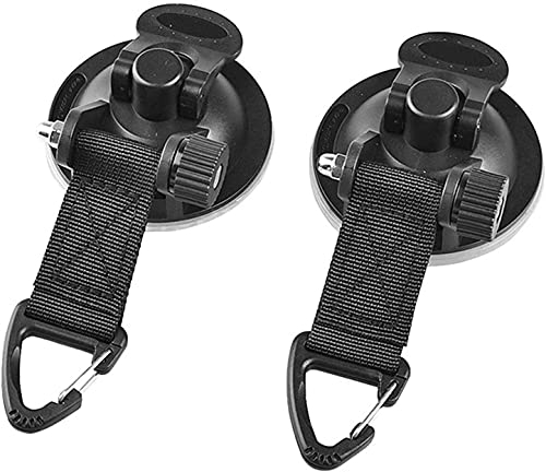 Tiardey 2 pièces Ancre Multifonction à Ventouse avec Crochet de Fixation, b?Che de Piscine Crochet de Fixation de tentes, puissante Ventouse pour b?Che de Camping de Bateau auvent latéral de Voiture