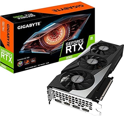 Gigabyte NVIDIA GeForce RTX 3060 GAMING OC V2 Graphics Card - 12GB GDDR6, 192-bit, PCI-E 4.0, 1837MHz Core Clock, RGB, 2x DP 1.4, 2 x HDMI 2.1, NVIDIA Ampere - GV-N3060GAMING OC-8GD