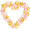 Ballongirlande mit Gestell Herz in Rosa 160cm Partyballons