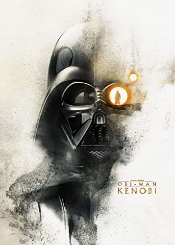 Displate Offiziell Star Wars MetallPoster Magnetische Befestigung Inklusive Lizenziert Bilder Hochwertiges Poster Star Wars - Obi-Wan Kenobi - Darth Vader Poster 67.5 cm x 48 cm