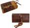 VIRTIONZ Vintage-Leder-Werkzeugtasche zum Aufrollen, 10 Schlitze, tragbare Schraubenschlüsselrolle für Friseure, Holzarbeiter, Maler, Meißelwerkzeug (Vollnarbenleder)