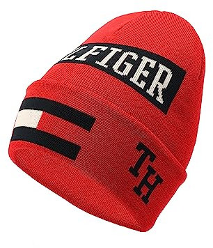 Tommy Hilfiger Herrenmütze mit Logo-Mix, Primary Red Multi, Einheitsgröße