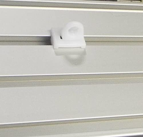 myraumdesign 20 Kunststoff Zwischenfeststeller Gardinenstopper Anschlagstopfen für Aluminium Gardinenschiene mit 6 mm Lauf