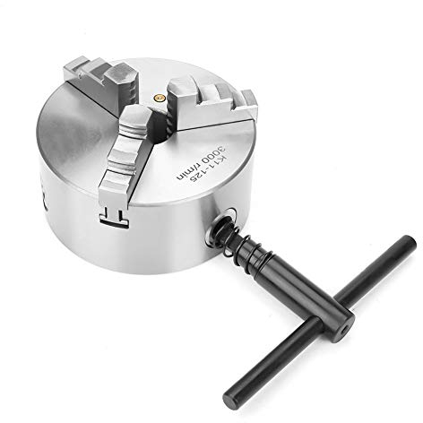 Metall-Drehfutter, Drehfutter, hochwertiges Drehfutter mit 125 mm Durchmesser und hochpräziser Zentrierung aus Metall für Drehmaschinen