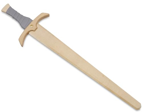BestSaller 1105 Schwert Schwertleite Birke/Erle 56 cm, graue Wickelung, Natur/grau