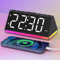 APUZOM Digital Wecker mit Licht für Kinder Schlafzimmer, Große LED-Anzeige mit Einstellbarer Helligkeit, 7-Farben Nachtlicht, Batterie Backup, 2 USB-Ladegeräte, Snooze für Jungen Mädchen Jugend Eltern