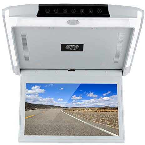 Lettore da Tetto per Auto, 11,6 Pollici HD 1080P Monitor da Tetto per Auto Display Supporto Lettore Video per Auto HDMI, Monitor da Tetto Ribaltabile Montato Sul Tetto per Auto