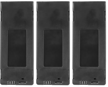 3-teilige Drohnen-Lithiumbatterie, Kompakt, Leicht, Mit Kunststoffgehäuse, 1800 MAh, 3,7 V, Wiederaufladbare Quadrocopter-Batterie Für E88 E88Pro E100 E99 K3 K6 E89 P1 P4 P5
