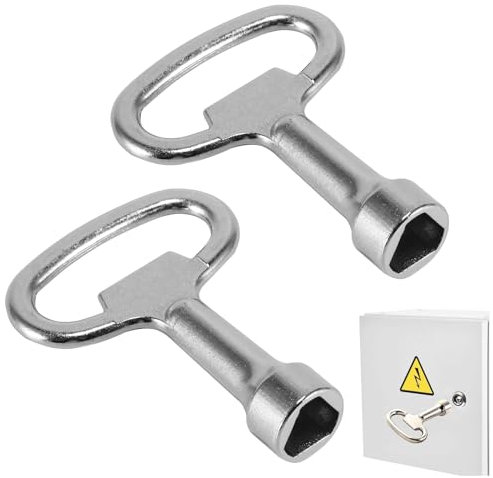 2PCS Meter Box Key, Triangle Gas Meter Electric Box Key, Meter Cupboard Key Bin Key for Gas Water Electric Meter Box Cabinet and Gas Box Access