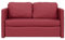 Hommdiy Bodensofa, Klappbar Bodenbett Sofa mit Schlaffunktion, Schlafsofa Schlafsessel mit Metallgestell, Klappsofa Sofabett für Wohnzimmer Schlafzimmer Stoff,Weinrot