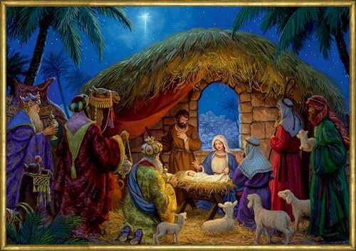 A3-Wandkalender – An der Weihnachtskrippe