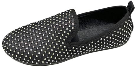 Generico Scarpe Donna 39 Mocassini Piatti da Donna in Morbida Pelle Passi Leggeri Camminata Elegante Scarpe Donna Pianta Larga (Black, 41)