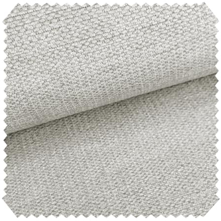 novely® MUDAU SOFT Samtweicher Chenille-Polsterstoff - Melierter Möbelstoff - Grober Struktur-Stoff - Mélange Meterware 1lfm Farbe: 04 Silbergrau