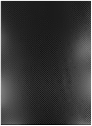 Qussedser Paneles de Placa de Carbono 3K de 400 X 500 X 3,0 mm, Material Compuesto de Alta Dureza, Tablero de Fibra de Carbono Anti-UV