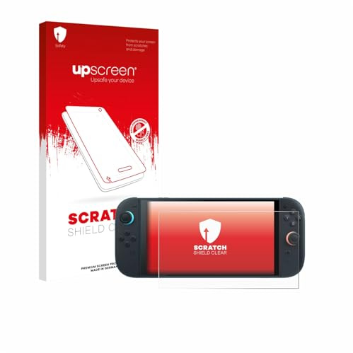 upscreen Schutzfolie für Nintendo Switch 2 – Made in Germany, Kristall-klar, Kratzschutz, Anti-Fingerprint