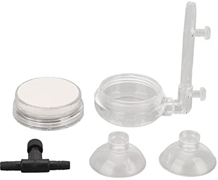 YULEESIYIP Aquarium Bubble Stone Diffuser Transparent Glass Fish Tank Oxygen Refiner Increase Oxygen Levels for Home Office Aquariums