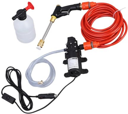 Pistola Ad Acqua Ad Alta Pressione,Kit Idropulitrice Elettrico - Attrezzo Pulizia con Tubo Pompa e Bottiglia per Auto Animali Giardino Terrazzo Esterni