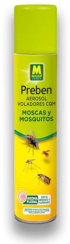 Insecticida Moscas y Mosquitos Preben Voladores 750ml MUY EFICAZ | Insecticida en Spray para todo tipo de insectos voladores | Uso Interior y Exterior Acción Inmediata | Aroma Floral | Nexum Market