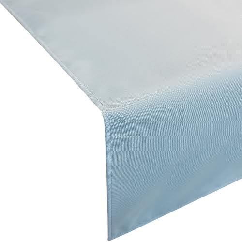 NYVI SunLounge Tischläufer 50x150 cm Bleu - Outdoor Tischdecke Gartentischdecke mit Lotuseffekt - Wasserabweisend, Robust, Pflegeleicht