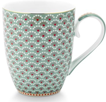 Pip Studio Blooming Tales Blue Henkelbecher Large 0,365l