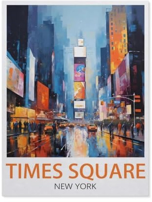 1000 Stück Puzzle,Times Square, New York,Erwachsene Kinder Holz Spielzeug Lernspiel(75x50cm)-X31