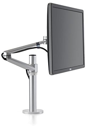 ThingyClub® Adjustable Aluminium Universal Full Motion Desk Mount Arm Stand Bracket (Single Monitor - Silver)