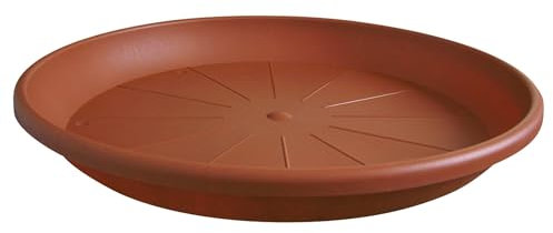 Geli Sottovaso CYLINDRO rotondo, in plastica, colore: terracotta, diametro: 25 cm
