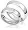 2x Platin Eheringe Partnerringe Trauringe Verlobungsringe inkl. Gravur und Steine PTJC02-950