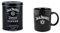 Jack Daniels Juego de café y taza (negro/negro, 8.5 oz)