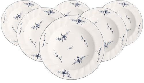 Villeroy & Boch 1023412700 Lot de 6 Assiettes Creuses Vieux Luxembourg en Acier Inoxydable