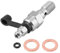 Bleed Screw M10 * 1.25mm Motorcycle Brake Master Cylinder Bleed Screw Universal Aluminum Nipple Banjo Bolt with 2Pcs Washers & O-ring Kit(Silver)+master cylinder nipple,+vis banjo m10