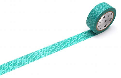 mt Seigaihamon Hisui Washi Tape 15 mm x 7 m – 1 Rolle