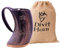 Divit Viking Fini Naturel Corne à boire Chope (Large Mjolnir (1 L), Polished)