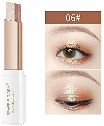 Ombretto bicolore Stick Modifica occhi Gradient Matte Shimmer EyeShadow Penna per trucco a due colori (6#)