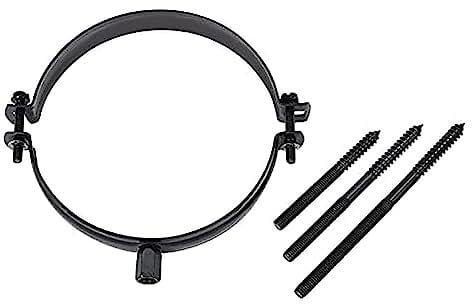 Fumio Ofenrohrhalter Rohrhalter Rohrschelle Halter Ofenrohr Schwarz (80 mm)